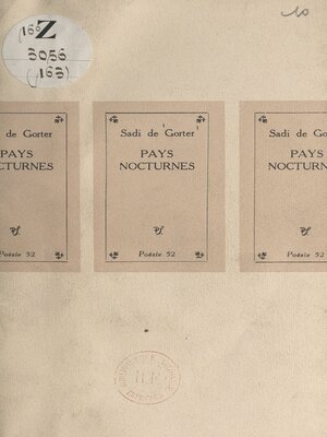 cover image of Pays nocturnes